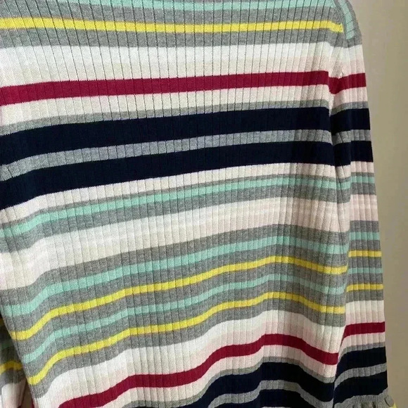 Ted Baker Striped Knit Long Sleeve Top Size 12 - Picture 6 of 9